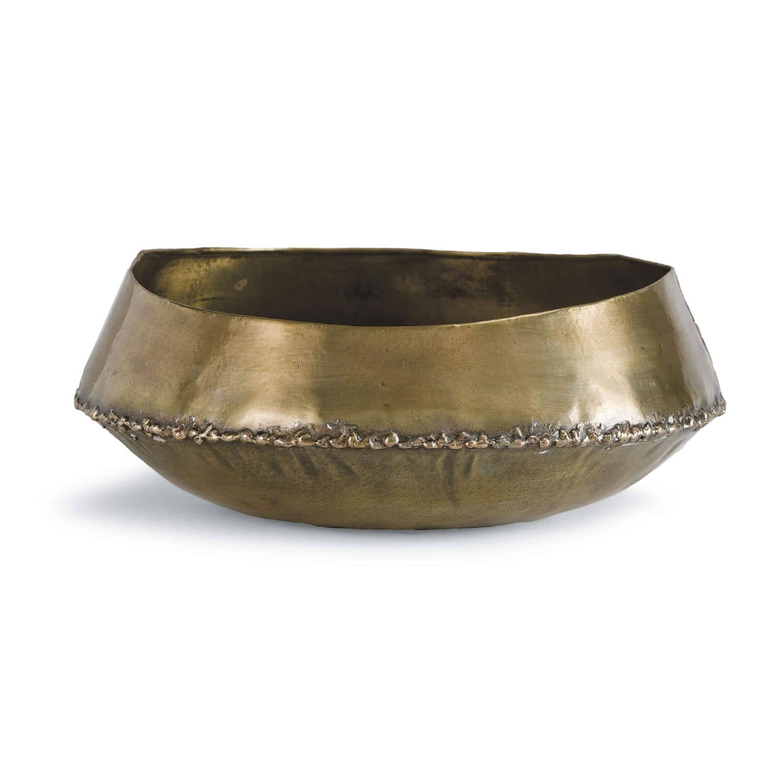 Antique So-Cal styled bedouin bowl crafted in brass