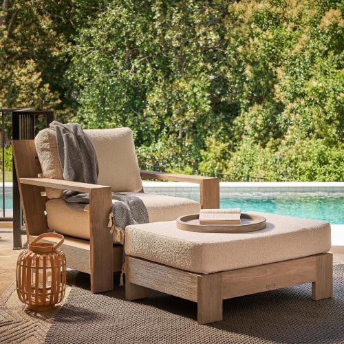 Outdoor Ottoman and chair