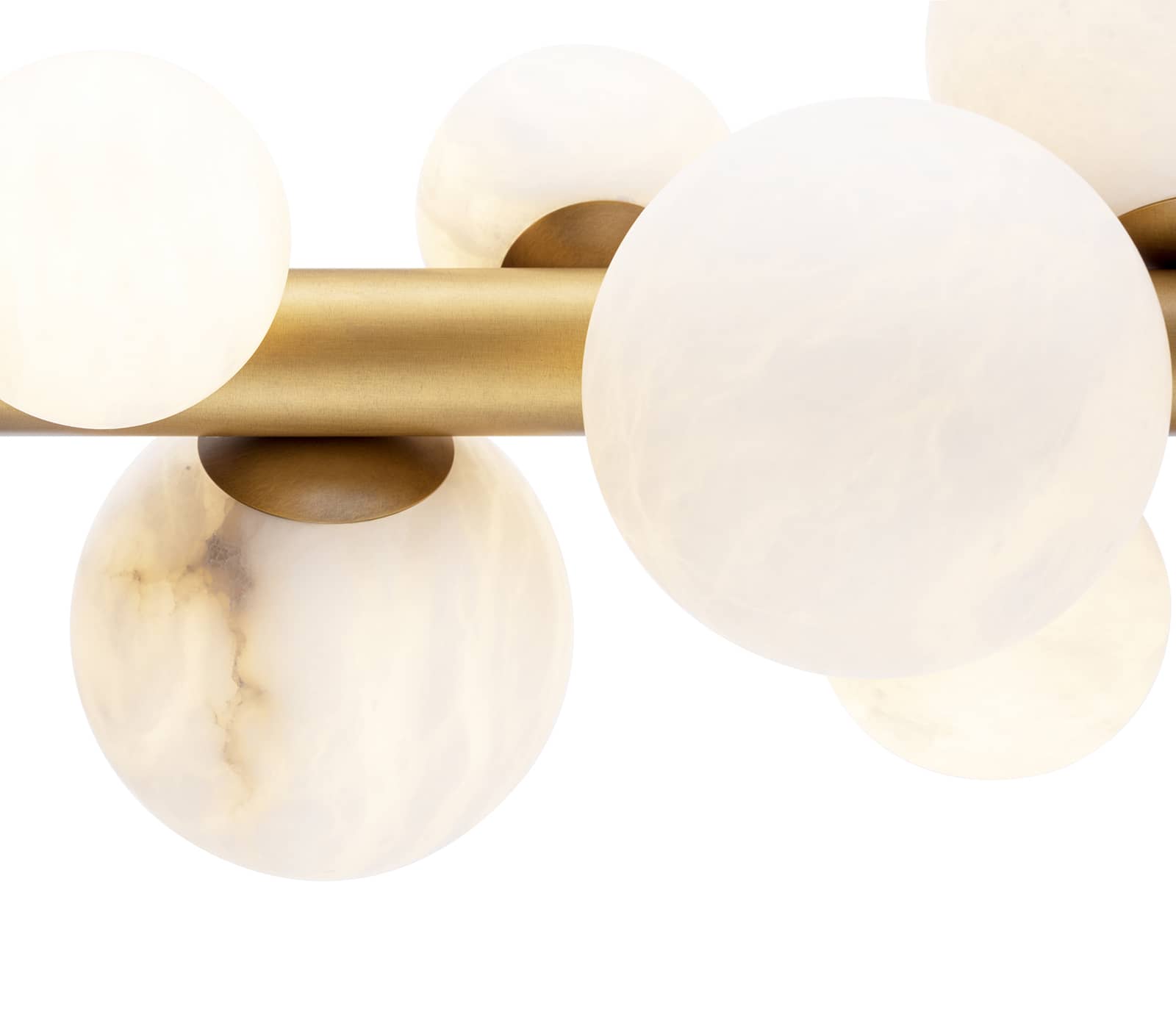 Regina Andrew styx chandelier with natural brass finish