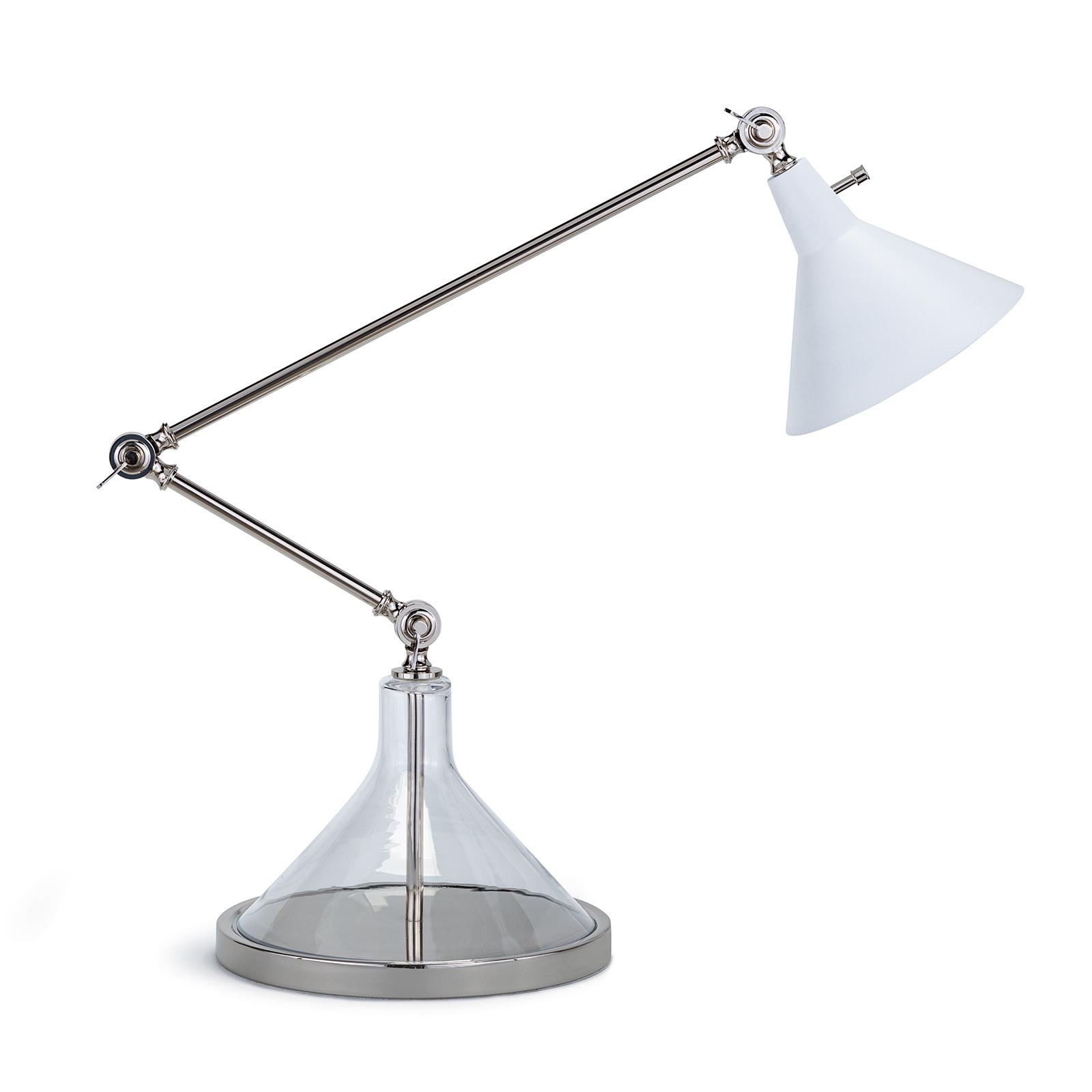 grey task lamp