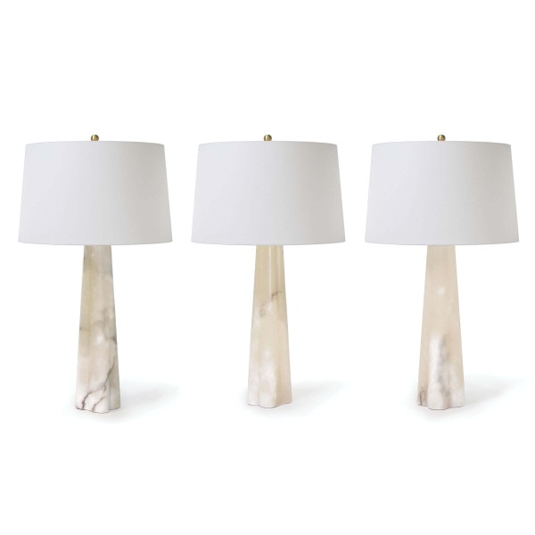 Quatrefoil Alabaster Table Lamp Large Regina Andrew