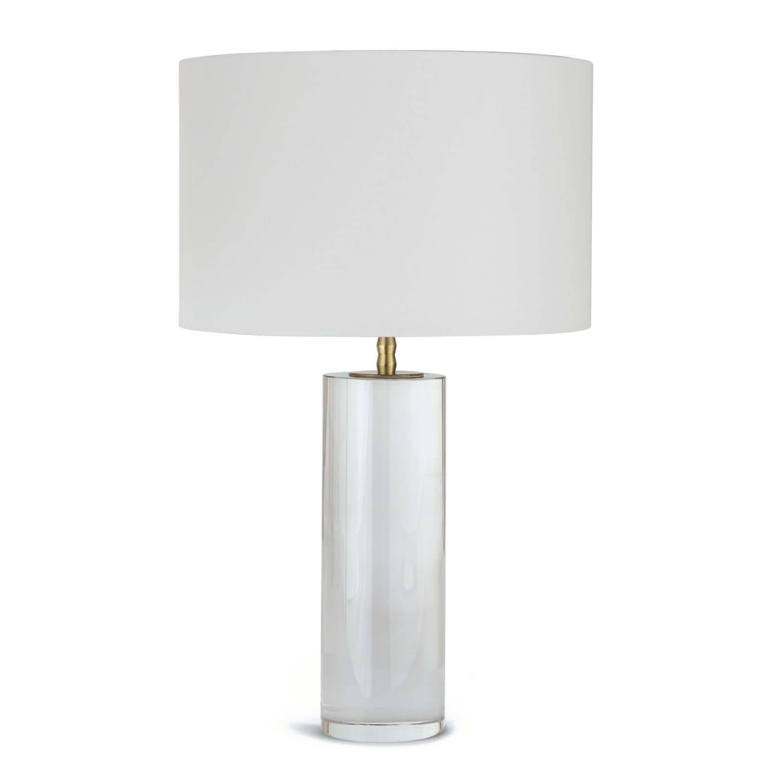 white crystal table lamp