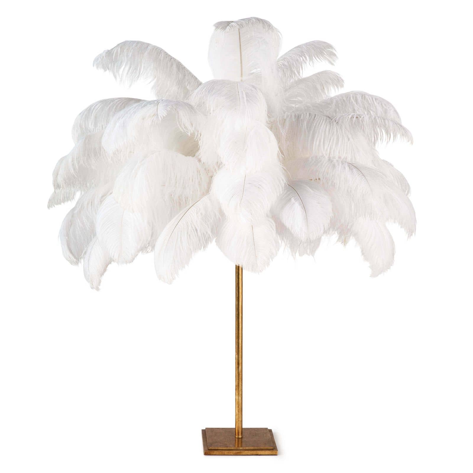 feather table lamp