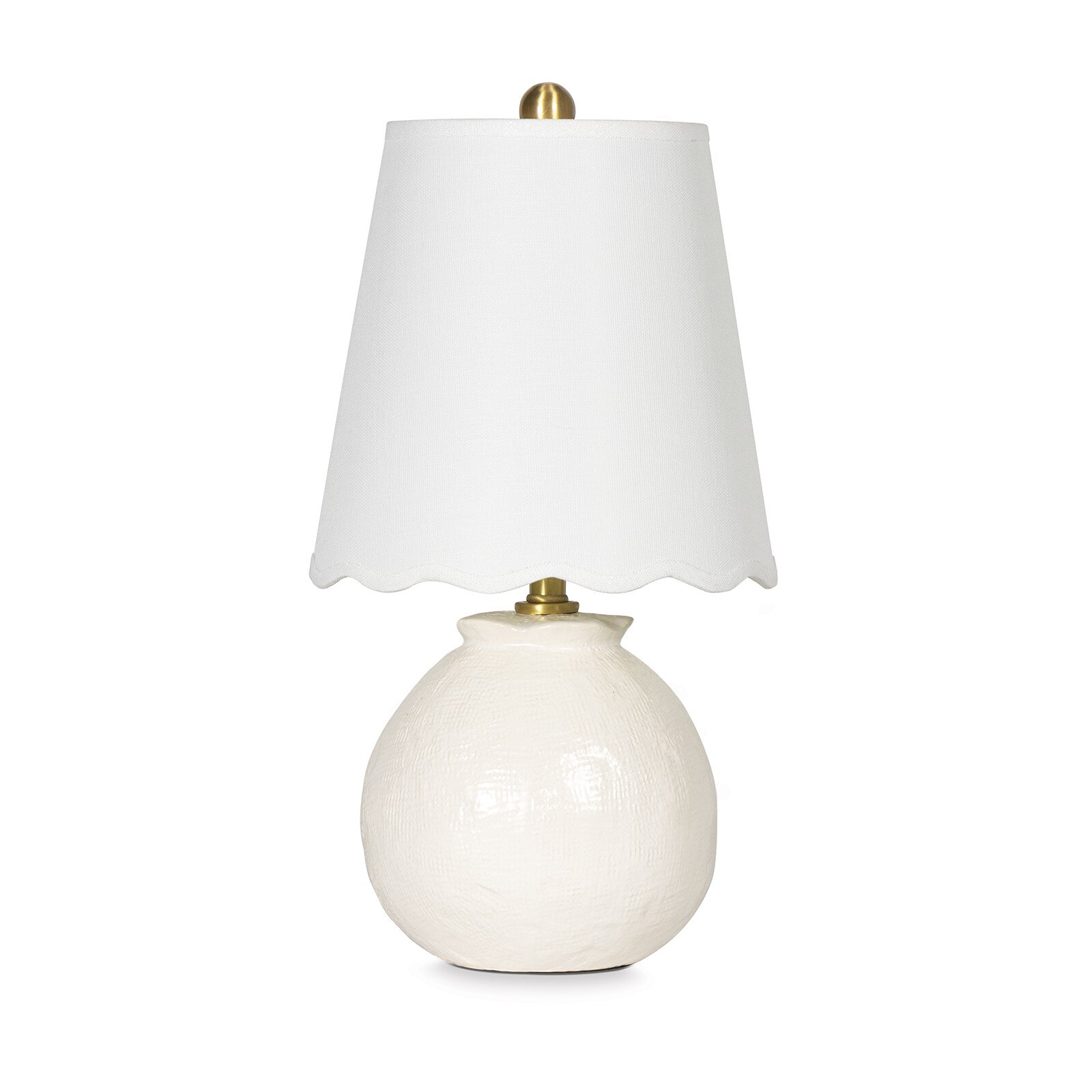 Modern natural stone alabaster table lamp with natural brass finishes and white lamp shade