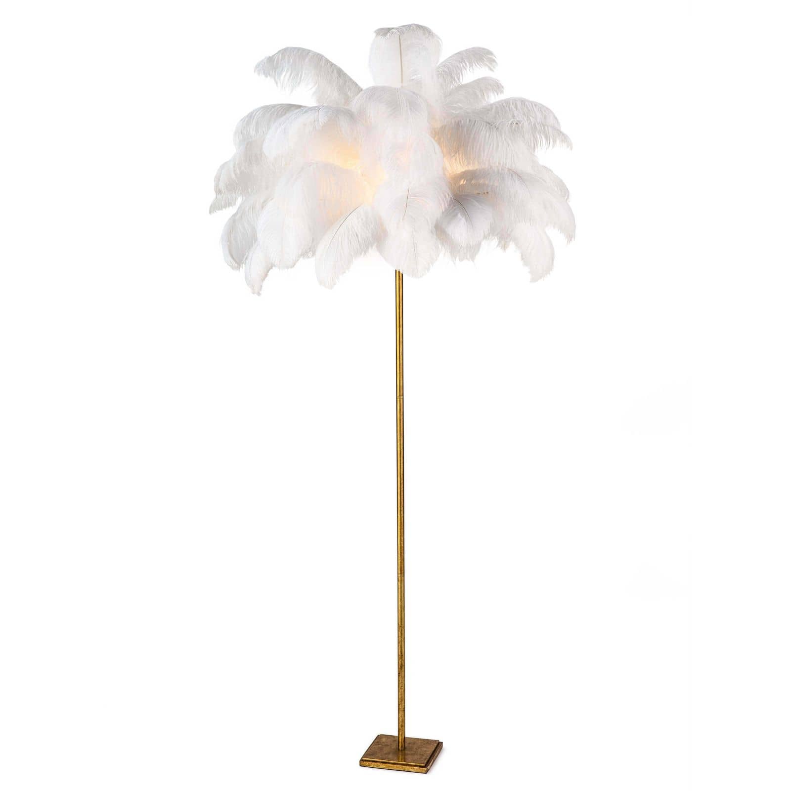 feather side lamp