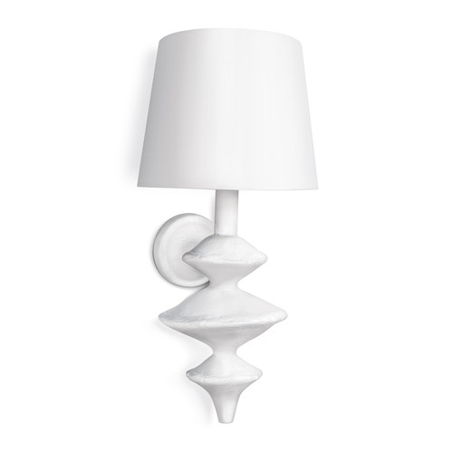 White sconce with white shade