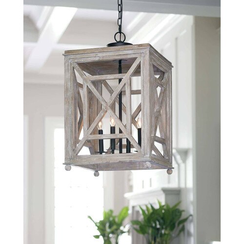 Wood Lattice Lantern Regina Andrew