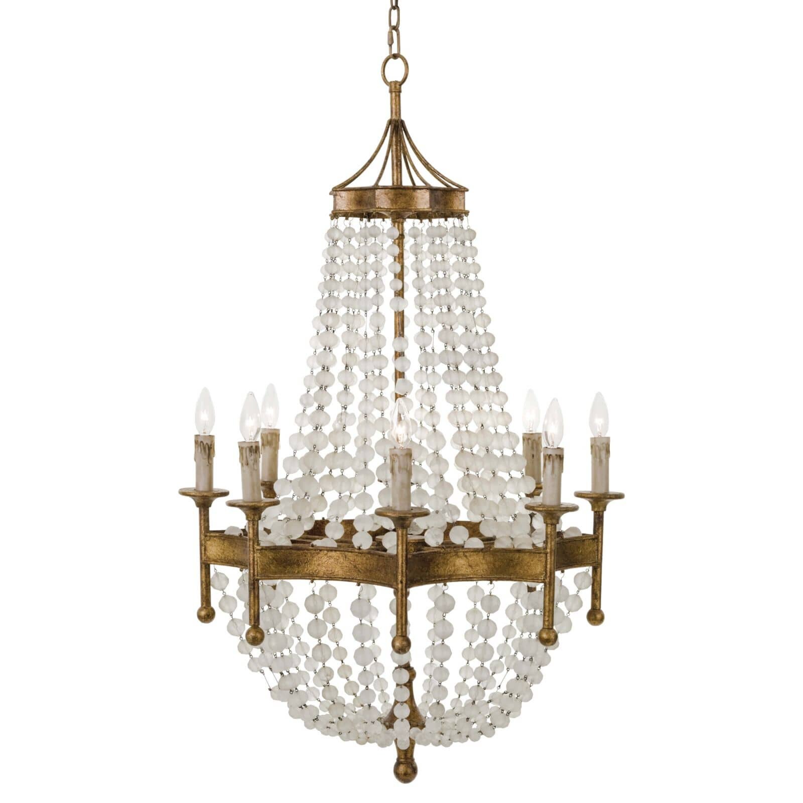 Picture of FROSTED CRYSTAL BEAD CHANDLIER