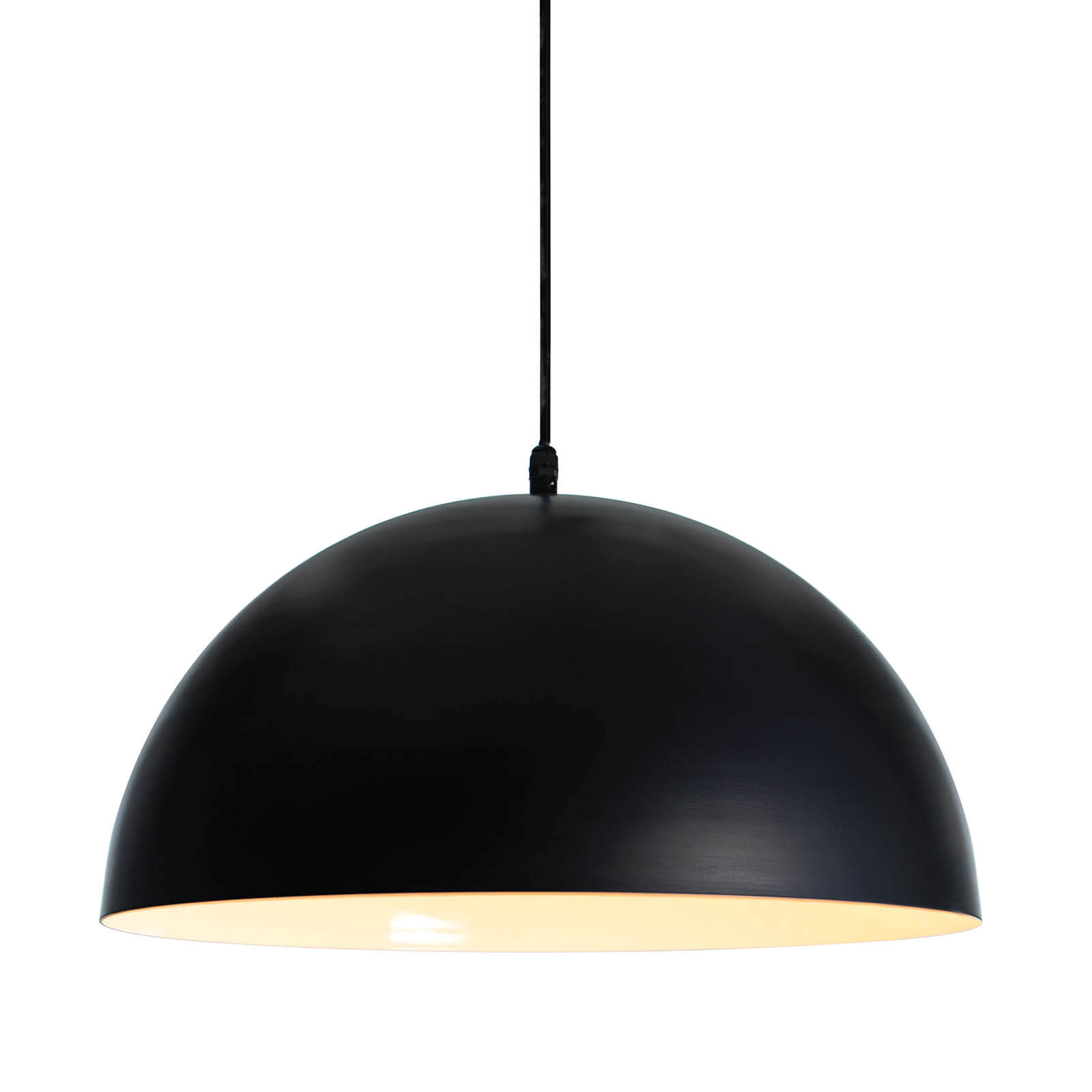 Black metal minimalist modern outdoor pendant