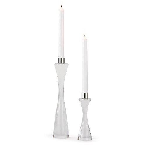 Sleek and modern crystal candle sticks