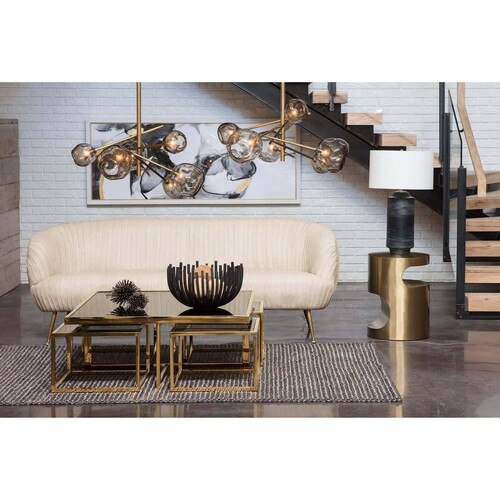 Beretta Leather Sofa Cuccino Regina Andrew