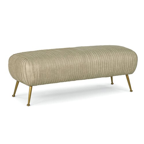 Beretta Leather Bench Cappuccino Regina Andrew