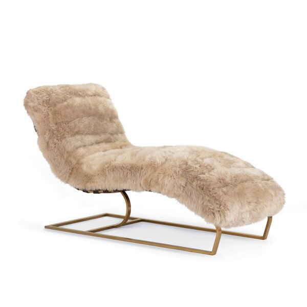 Siesta Chaise Lounge (Longhair Sheepskin) Regina Andrew Detroit